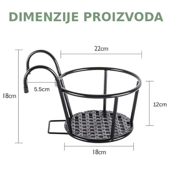 Metalni viseći stalak za cveće | STANDPOT