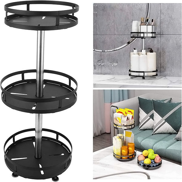 Rotirajući organizator za kuhinju – 3 nivoa (360°)