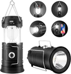 Solarna LED lampa i punjač za kampovanje