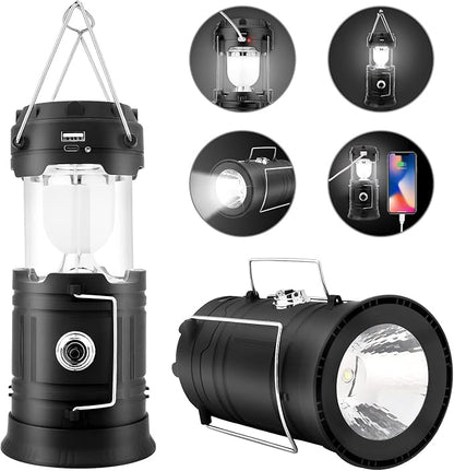 Solarna LED lampa i punjač za kampovanje