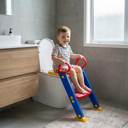 Dečiji adapter za WC sa stepenikom – Bezbedan prelaz sa noše