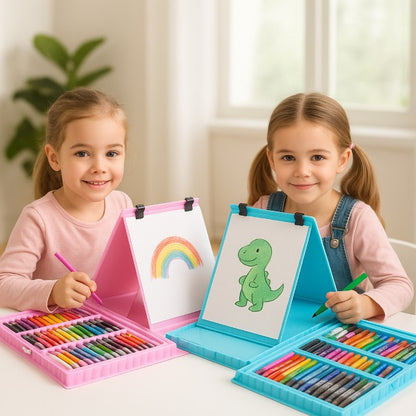 Kofer sa bojicama od 208 delova – Kreativni set za crtanje i školu