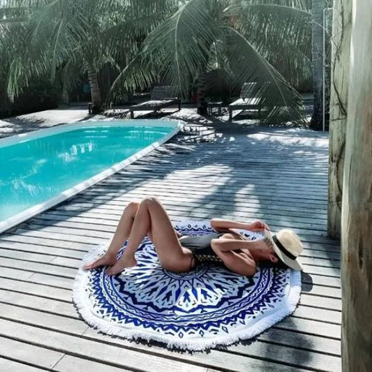 Okrugli peškir za plažu