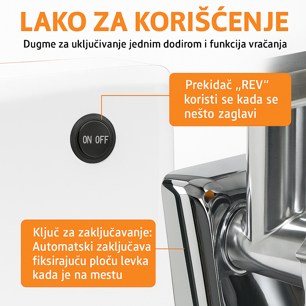 Električna mašina za mlevenje – MELEO (Besplatna dostava)