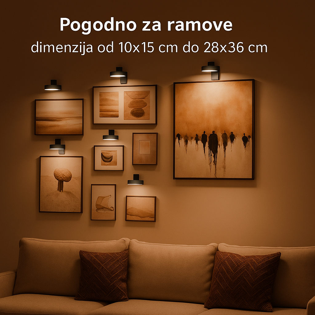 Bežične magnetne LED lampe (3 komada) – bez bušenja i kablova (Besplatna dostava)