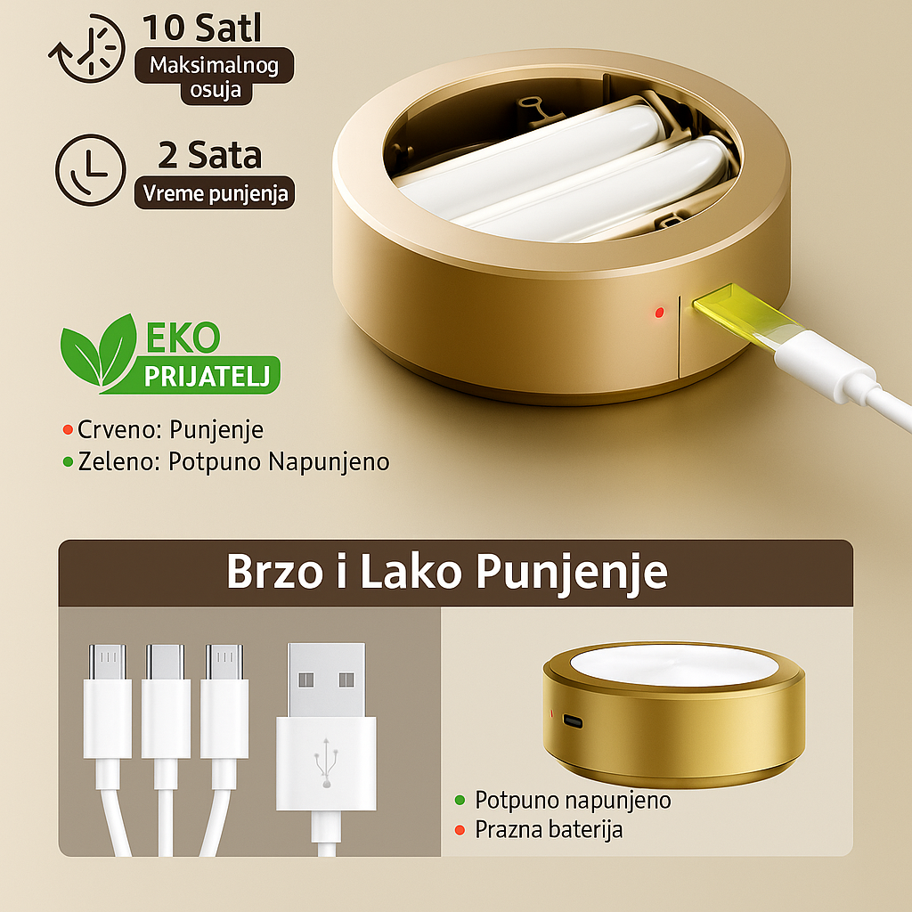 Bežične magnetne LED lampe (3 komada) – (Besplatna dostava)