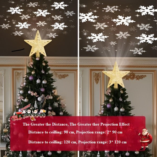 Veliki Magični LED Projektor za Vrh Jelke