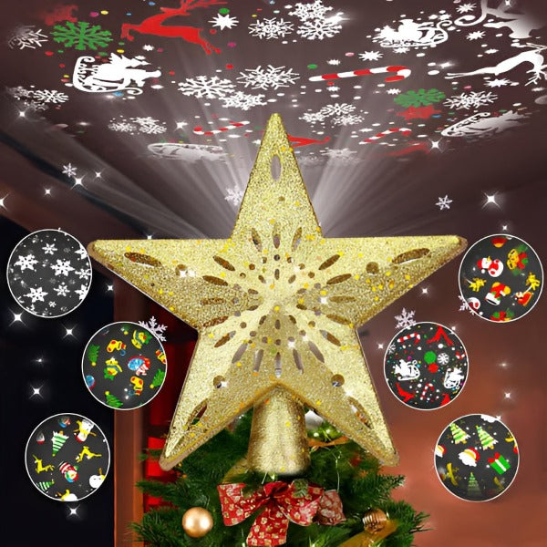 Veliki Magični LED Projektor za Vrh Jelke