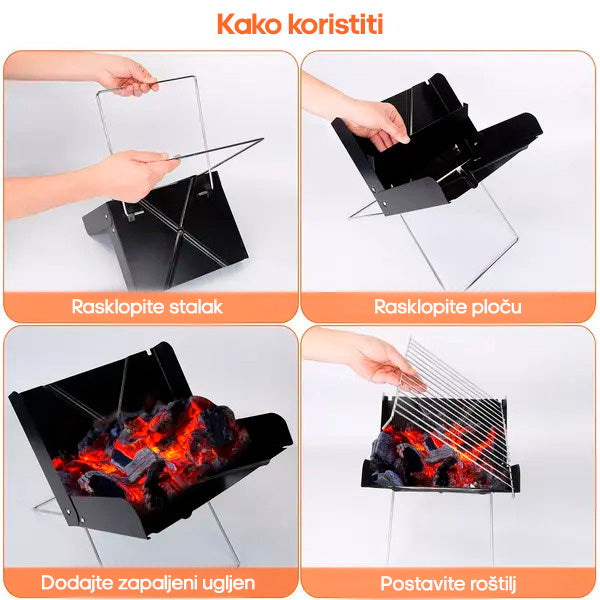 Sklopivi prenosivi roštilj