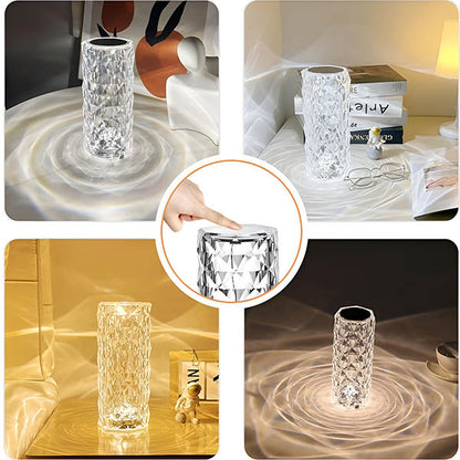 Kristalna sobna lampa sa 3 režima boja