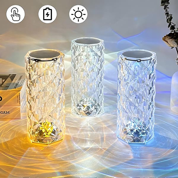Kristalna sobna lampa sa 3 režima boja
