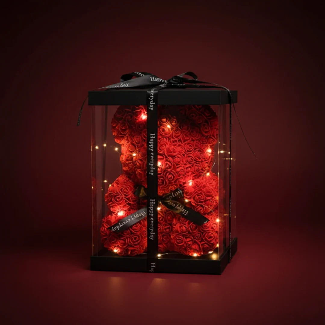 Medvedić od ruža (sa sijalicama) - Idealan poklon za dan zaljubljenih