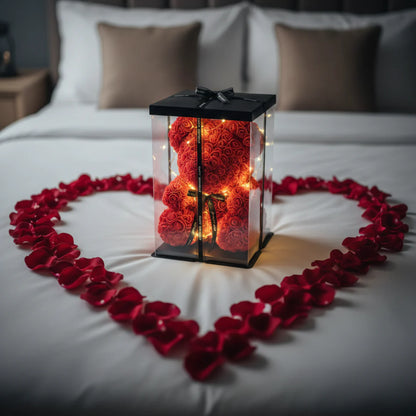 Medvedić od ruža (sa sijalicama) - Idealan poklon za dan zaljubljenih