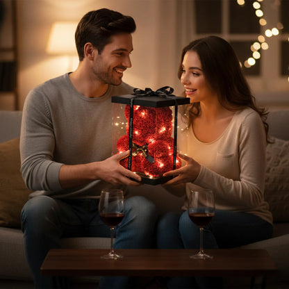 Medvedić od ruža (sa sijalicama) - Idealan poklon za dan zaljubljenih