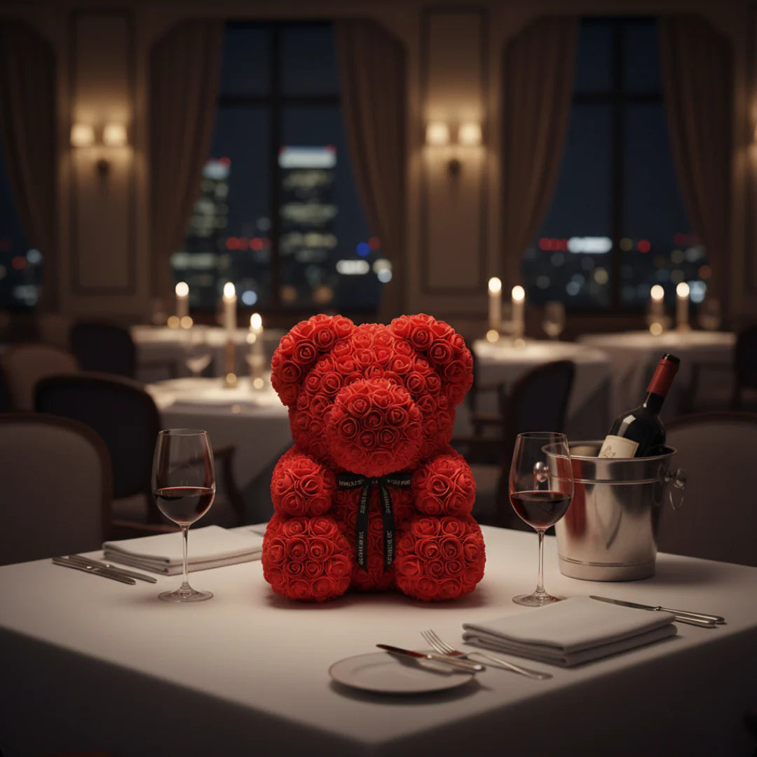 Medvedić od ruža (sa sijalicama) - Idealan poklon za dan zaljubljenih