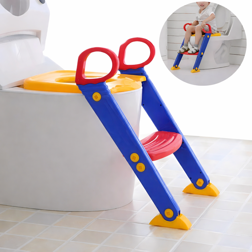 Dečiji adapter za WC sa stepenikom – Bezbedan prelaz sa noše