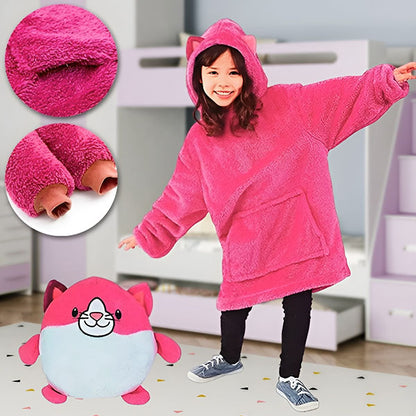 Ćebe, duks i igračka za decu - 3 u 1