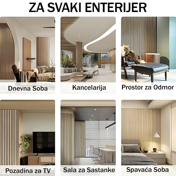 Elegantna samolepljiva zidna tapeta sa efektom prirodnog drveta (300×45 cm) | LINEWALL