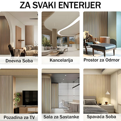Elegantna samolepljiva zidna tapeta sa efektom prirodnog drveta (300×45 cm) | LINEWALL