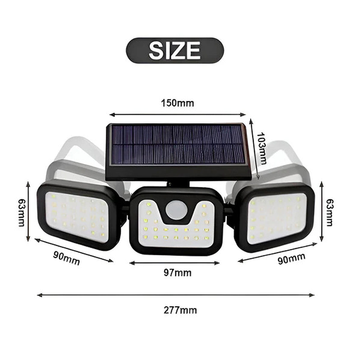 Trostrana Solarna LED Svetiljka