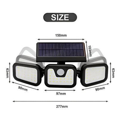 Trostrana Solarna LED Svetiljka