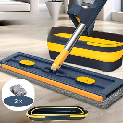 Pametni MOP sa dve krpe – 360° rotirajuća glava za besprekorno čišćenje!
