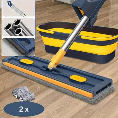 Pametni MOP sa dve krpe – 360° rotirajuća glava za besprekorno čišćenje!