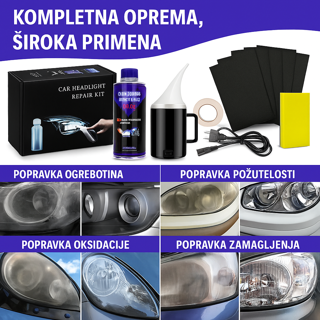 Set za obnovu zamagljenih farova
