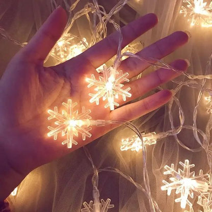 LED lampice u nizu sa motivima pahulja 1+1 GRATIS