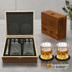 Luksuzni viski poklon set u drvenoj kutiji