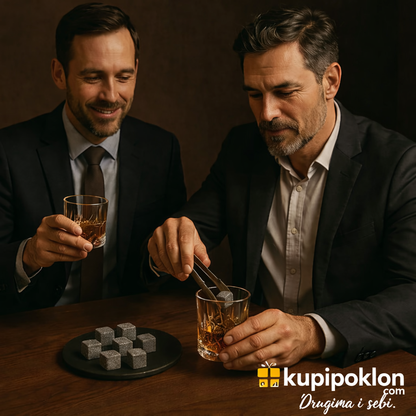 Luksuzni viski poklon set u drvenoj kutiji