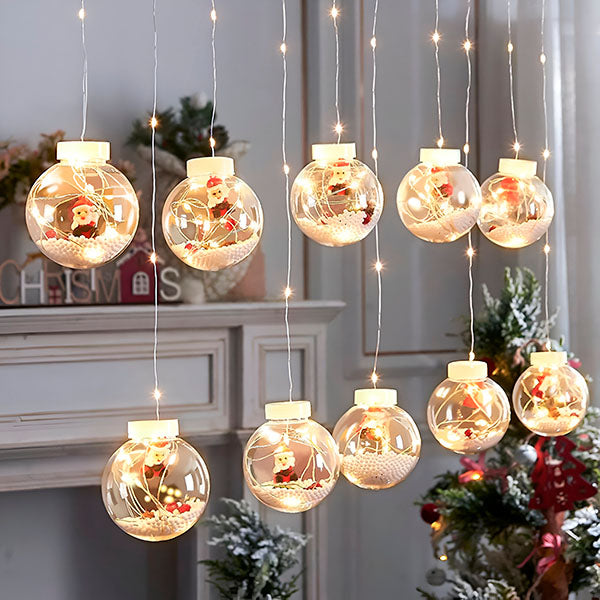 LED novogodišnje kugle (set od 10 komada)