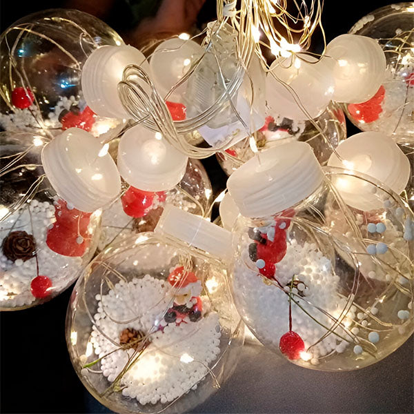 LED novogodišnje kugle (set od 10 komada)