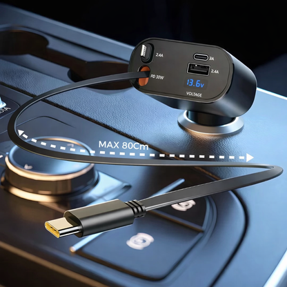 Najbrži 4 u 1 Auto Punjač – Brzo i pametno punjenje za sve uređaje