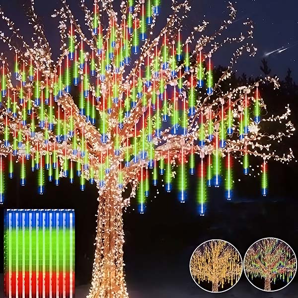 LED svetla s efektom padajućih zvezda (16 komada, 8m) | 8+8 GRATIS