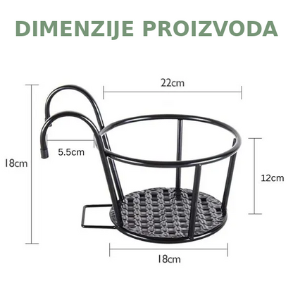 Metalni viseći stalak za cveće | STANDPOT