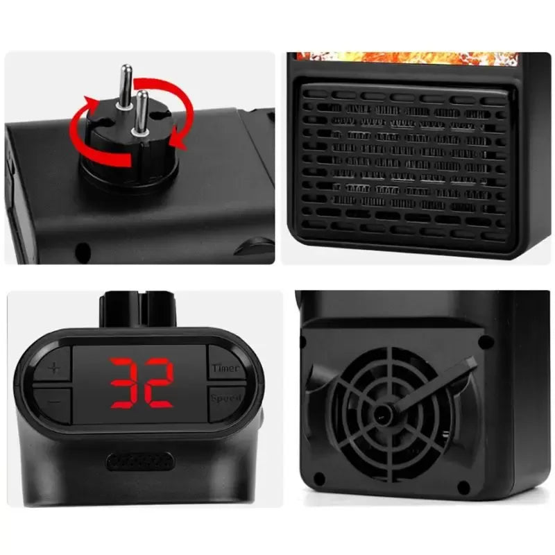 Mini kamin sa LED efektom plamena 1000W