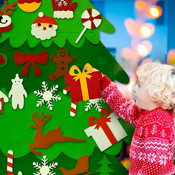 Vrh popust - Kreativna zidna jelka sa ukrasima za lepljenje (26 komada)