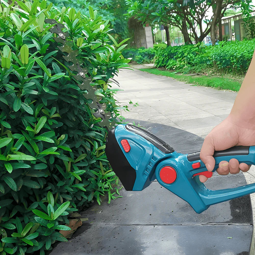 2-u-1 Aku trimer za živu ogradu i travu