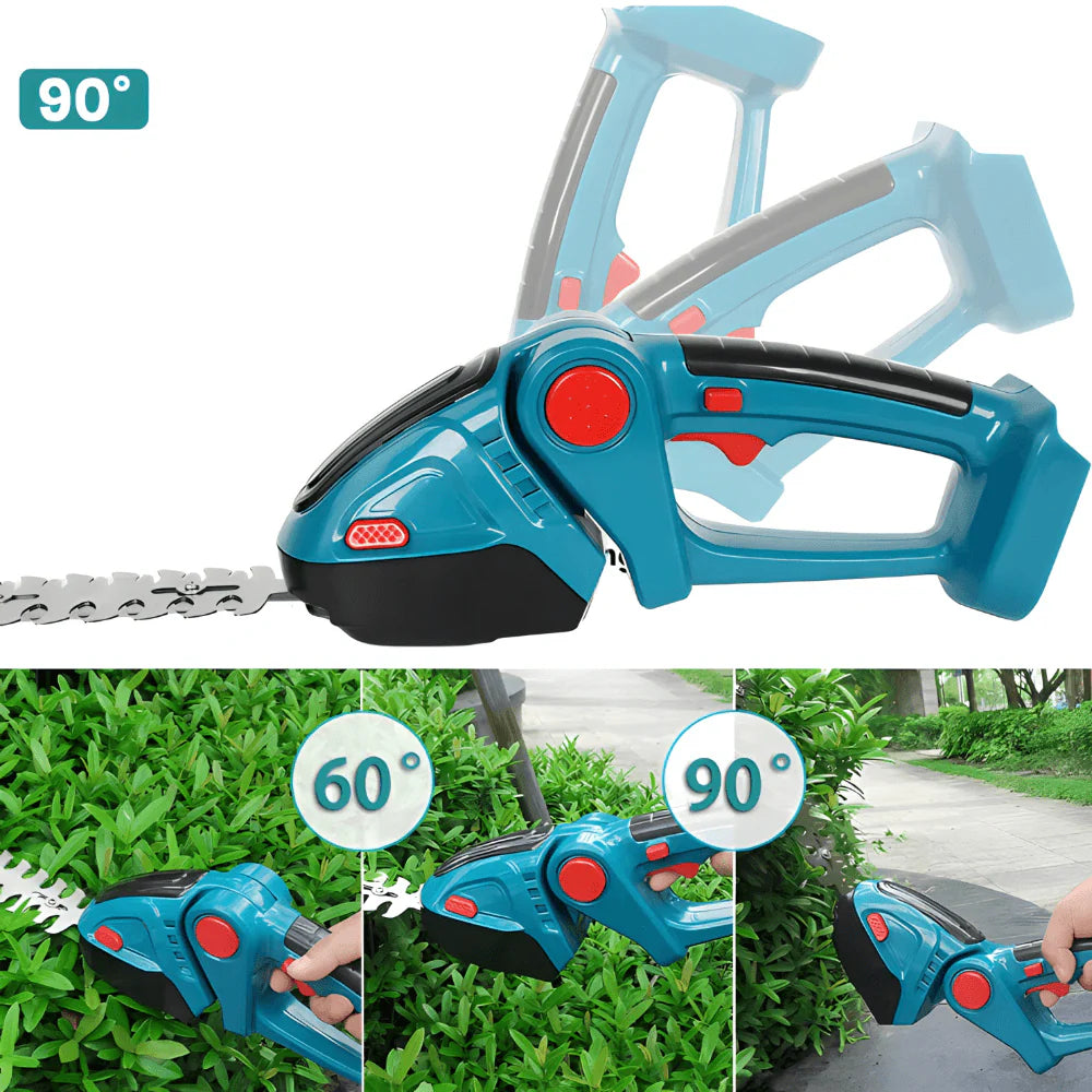 2-u-1 Aku trimer za živu ogradu i travu