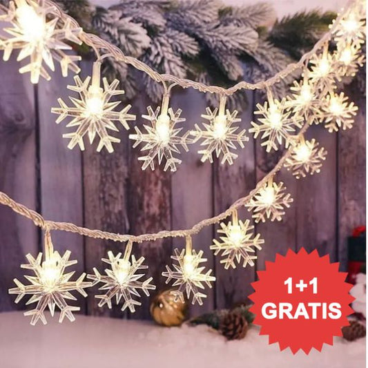 LED lampice u nizu sa motivima pahulja 1+1 GRATIS